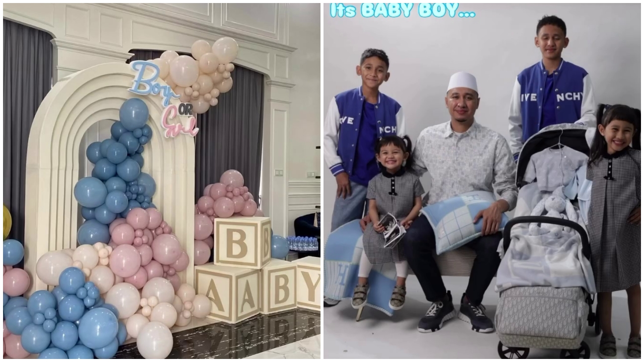 9 Potret momen gender reveal anak Kartika Putri dan Habib Usman, digelar intimate