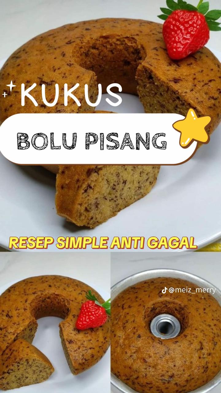 5 Resep bolu pisang kukus tanpa mixer ala rumahan, pakai bahan sederhana tapi hasil lembut maksimal