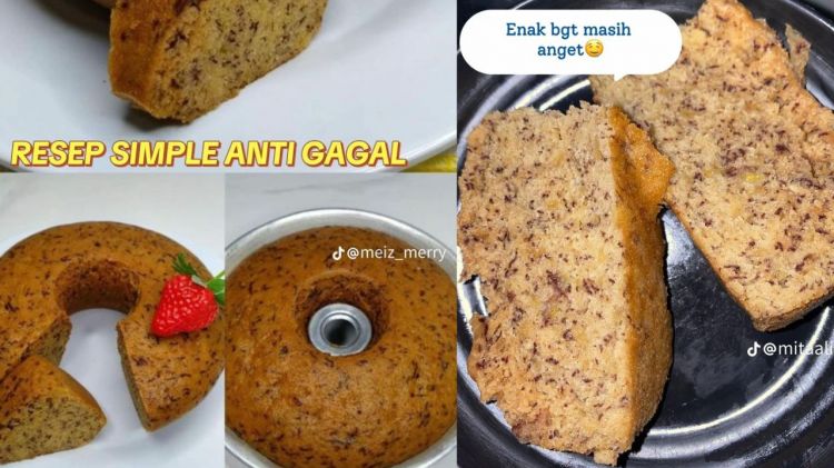5 Resep bolu pisang kukus tanpa mixer ala rumahan, pakai bahan sederhana tapi hasil lembut maksimal