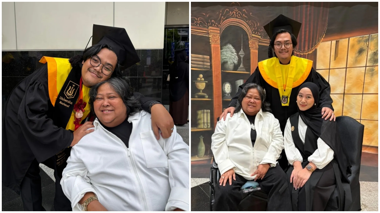 Sukses besarkan anak angkat, ini 9 momen bahagian Suti Karno hadiri wisuda sarjana putranya