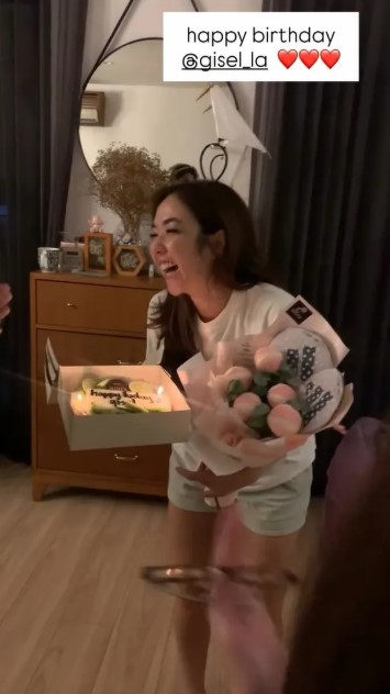 9 Potret Gisella Anastasia rayakan ultah ke-35 bareng Cinta Brian, komentar Gading disorot