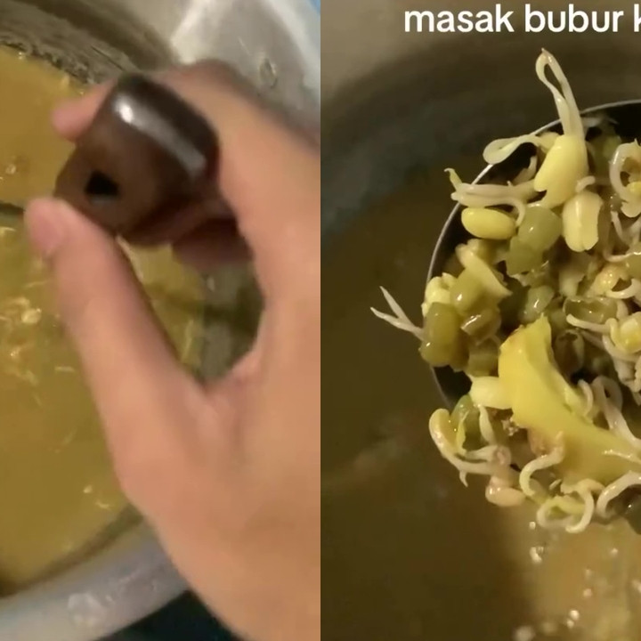 Momen apes pria masak bubuk kacang hijau, endingnya malah jadi kecambah, simak cara tepat mengolahnya