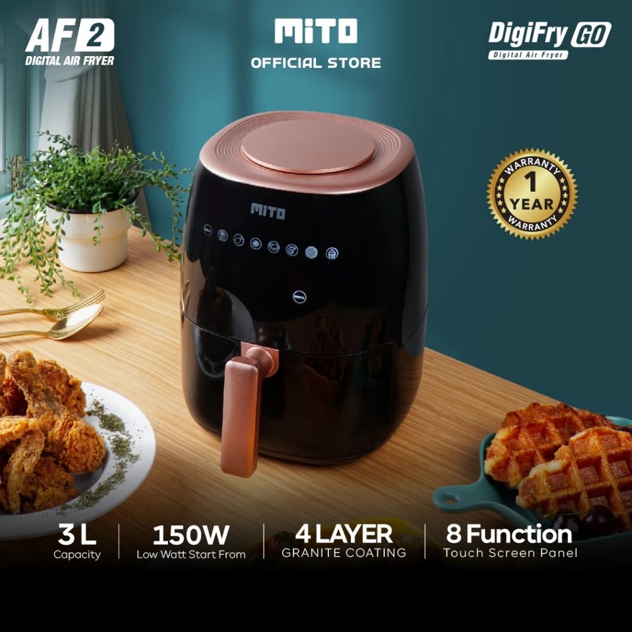 9 Rekomendasi air fryer low watt paling worth it, konsumsi listrik kecil tapi hasil masakan tetap maks