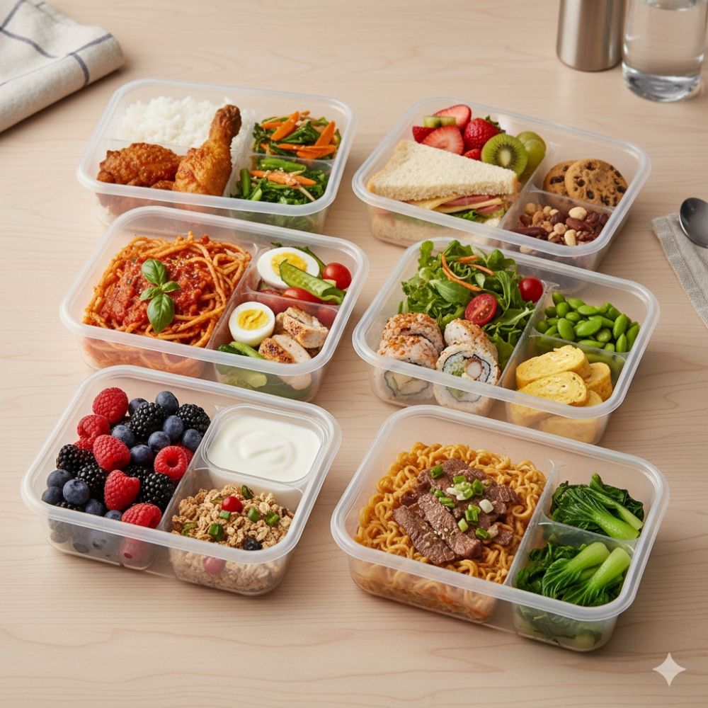 9 Rekomendasi kotak makan plastik sekat terbaik agar bekal rapi dan tidak tumpah