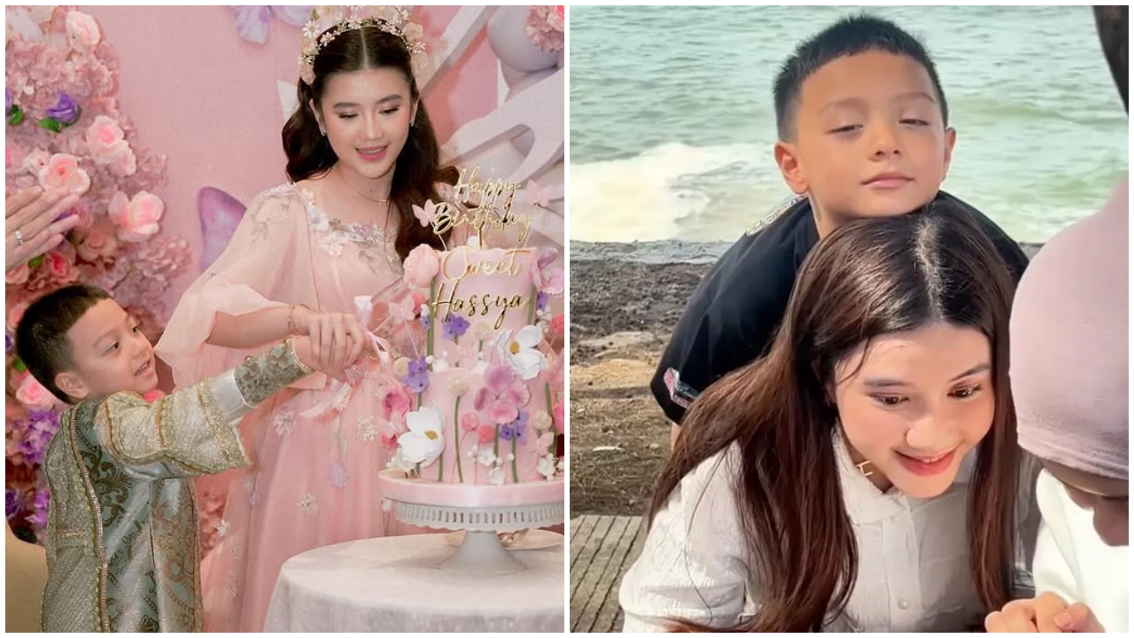 Senang punya kakak sambung, ini 9 potret Air Rumi nempel dengan Hassya Ramadhani, manja pol