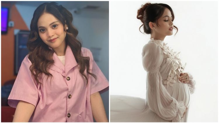 9 Potret maternity Putri Isnari hamil anak pertama, elegan dengan nuansa serba putih