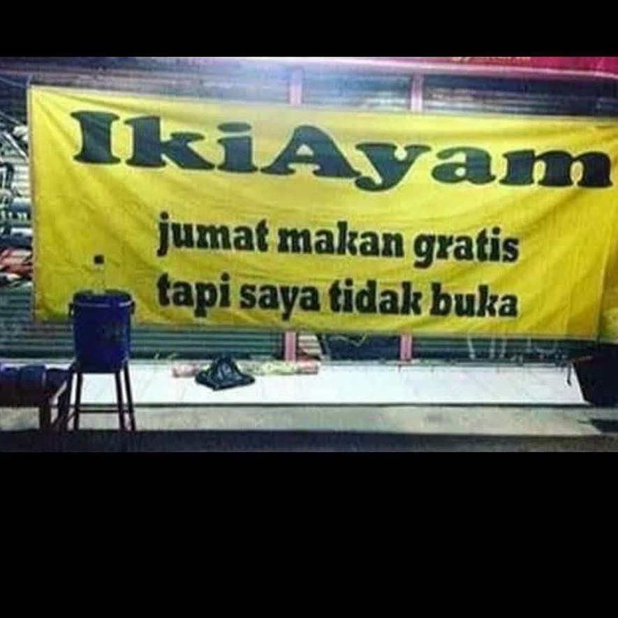 Pakai teknik ‘S3 Marketing', 11 spanduk dagang super kocak ini bikin pembeli auto salah fokus