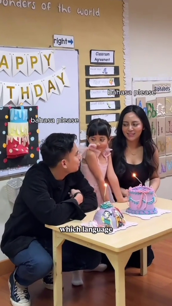 9 Potret Rachel Vennya rayakan ultah Chava di sekolah, reaksi diajak ngobrol Inggris bikin ngakak