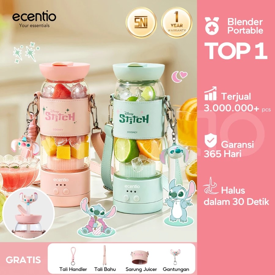 9 Merk juicer terbaik Ecentio harga di bawah Rp250 ribu, desain compact dan mudah dibersihkan