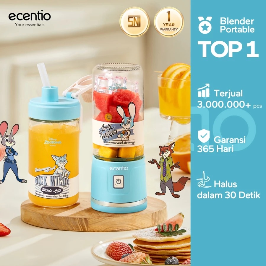 9 Merk juicer terbaik Ecentio harga di bawah Rp250 ribu, desain compact dan mudah dibersihkan