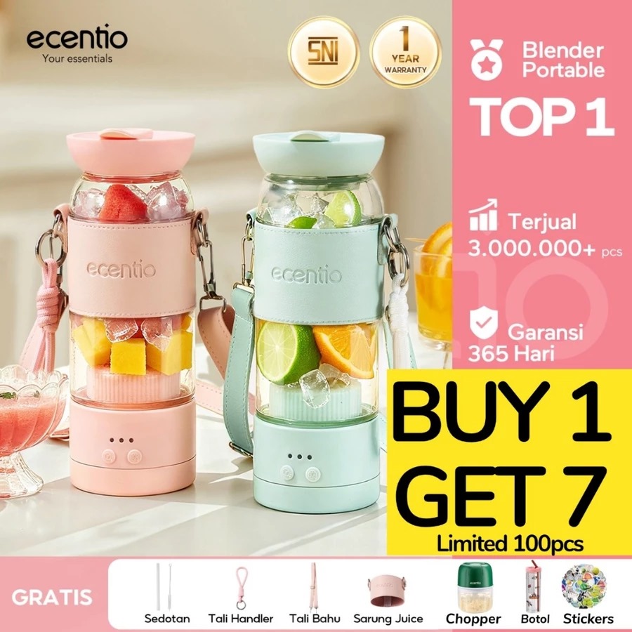 9 Merk juicer terbaik Ecentio harga di bawah Rp250 ribu, desain compact dan mudah dibersihkan