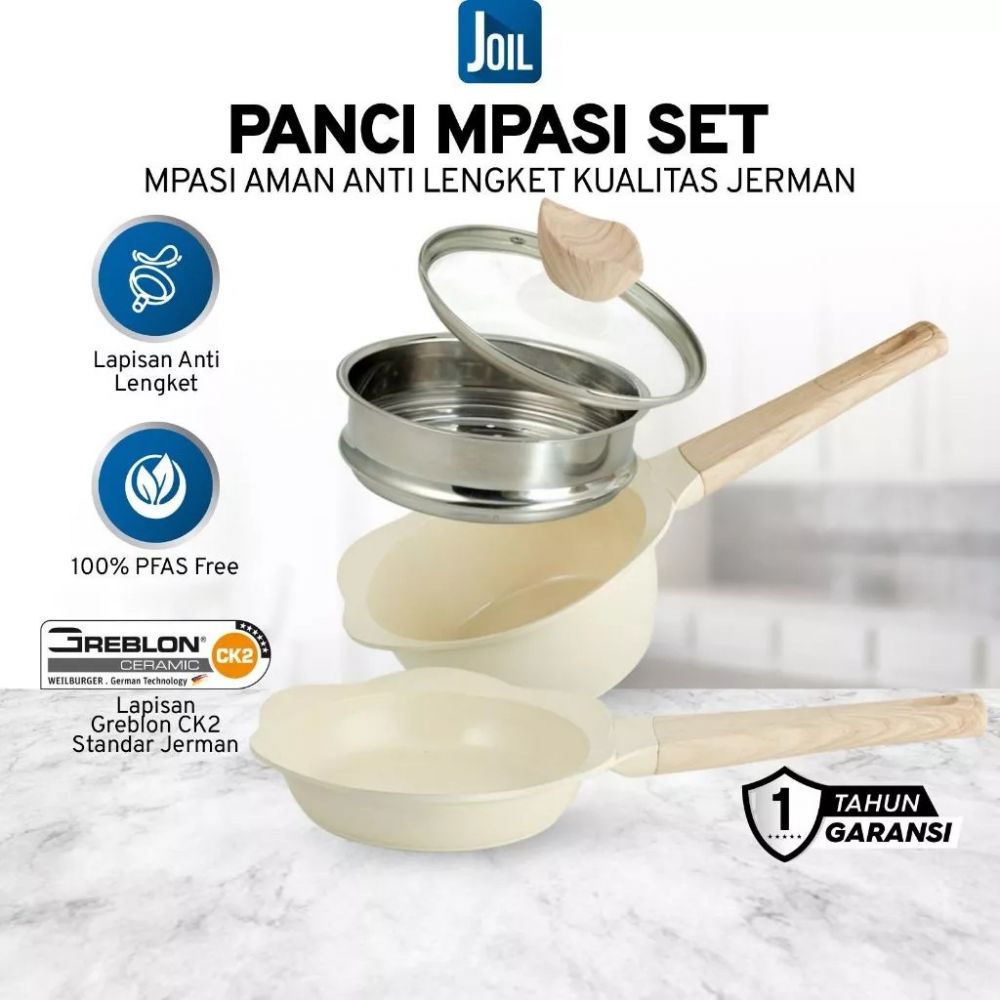 9 Panci set MPASI terbaik di bawah Rp400 ribu, aman, anti lengket, dan praktis digunakan setiap hari