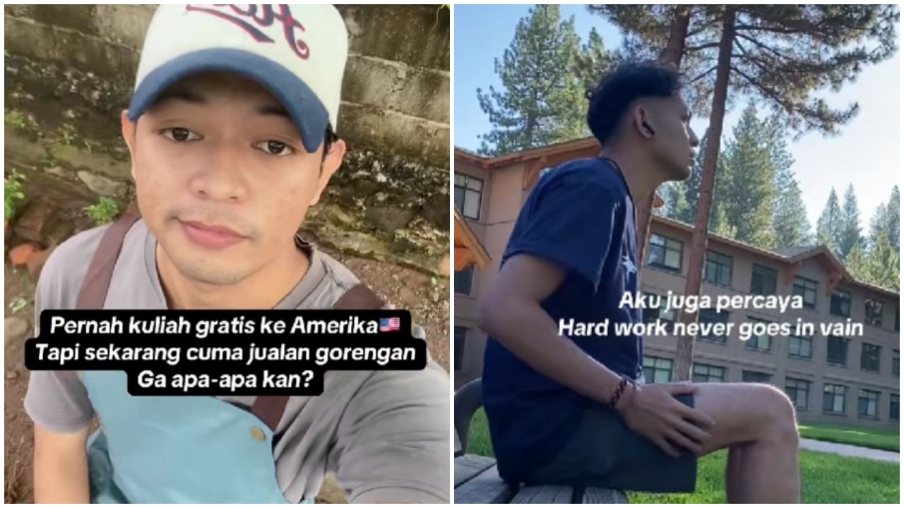 Viral curhatan pria dulunya bisa kuliah gratis ke Amerika, kini legawa berkarier jadi penjual gorengan