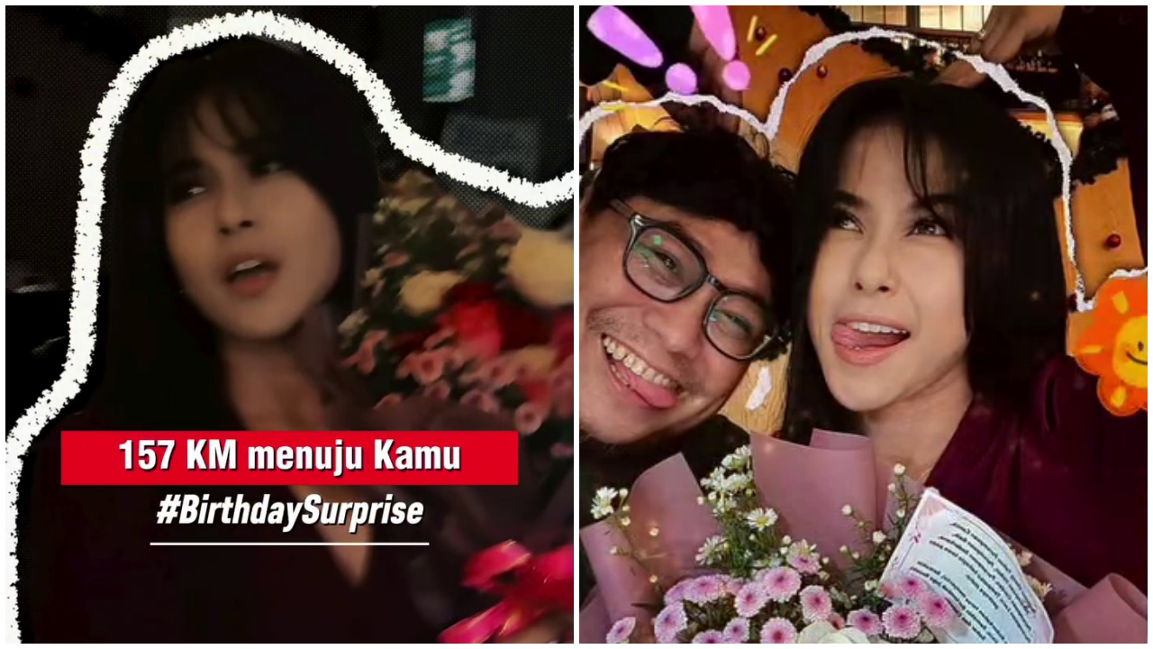 9 Momen Heri Horeh beri kejutan ultah untuk pacar baru, rela tempuh perjalanan jauh