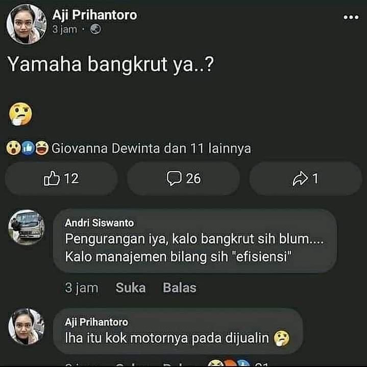 11 Pertanyaan nyeleneh di Facebook ini jawabannya bikin ngakak, antara kreatif atau nggak nyambung