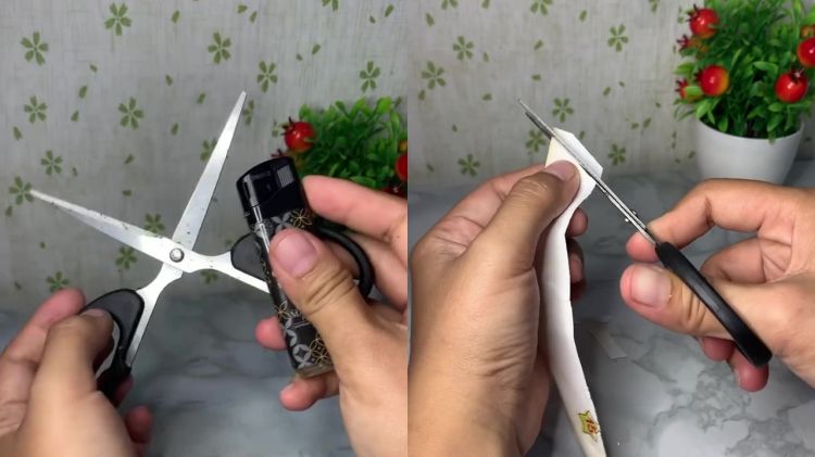 Bukan direndam garam, ini trik menajamkan gunting tumpul, efektif dan praktis tanpa batu asahan