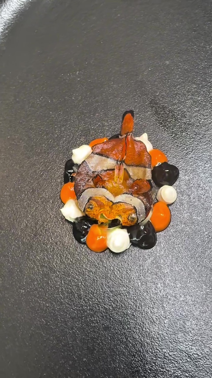  Aksi nekat chef masak ikan nemo jadi menu premium ini bikin heboh, warganet: memang aman dikonsumsi?