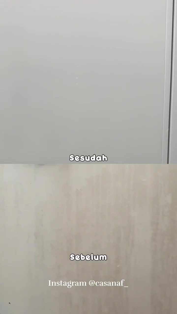 Sekali gosok langsung kinclong, ini trik mengubah pintu kamar mandi dekil berkerak jadi bersih lagi