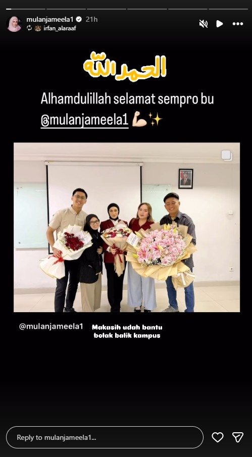 Sering dikira lulusan SMA, ini 7 momen Mulan Jameela seminar thesis, dapat kejutan dari Ahmad Dhani
