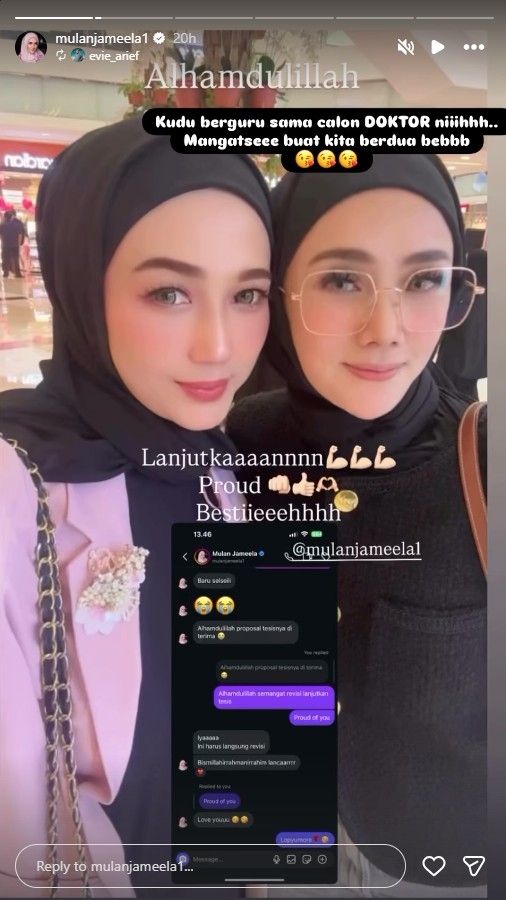 Sering dikira lulusan SMA, ini 7 momen Mulan Jameela seminar thesis, dapat kejutan dari Ahmad Dhani