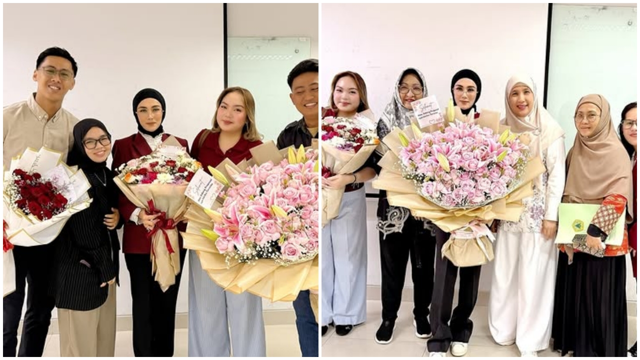 Sering dikira lulusan SMA, ini 7 momen Mulan Jameela seminar thesis, dapat kejutan dari Ahmad Dhani