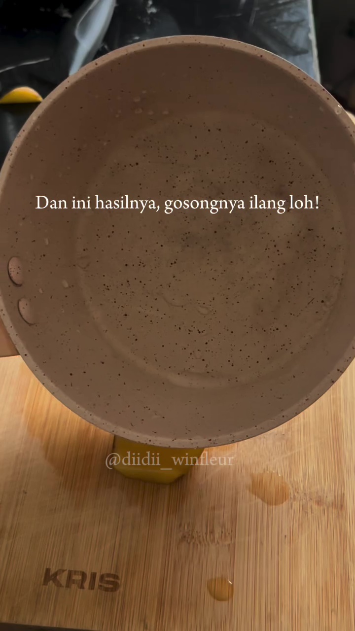 Wanita ini coba bersihkan panci gosong pakai kentang, auto kinclong dengan tambahan 2 bahan dapur