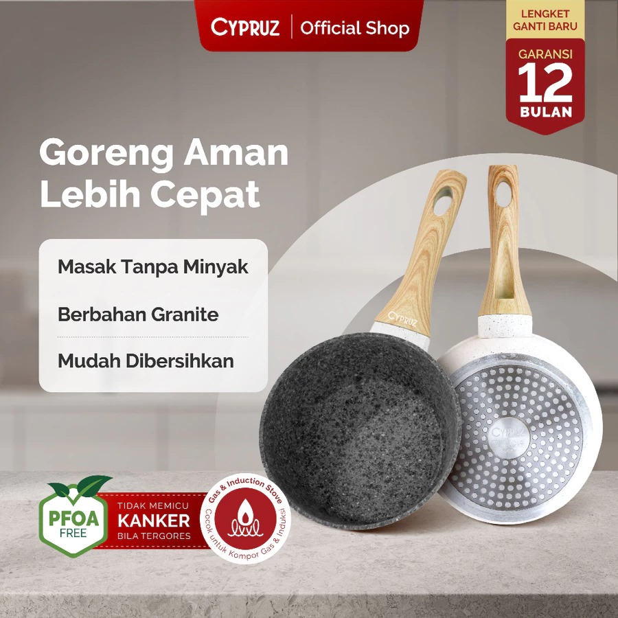 5 Rekomendasi panci granit terbaik di bawah Rp400 ribu, anti lengket dan tahan lama untuk masakan