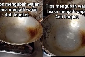 Tanpa perlu seasoning, ini trik mudah mengubah wajan jadul biar antilengket saat dipakai
