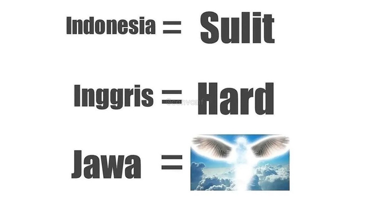 13 Perbedaan lucu Bahasa Inggris, Indonesia, dan Jawa yang bikin geleng-geleng kepala
