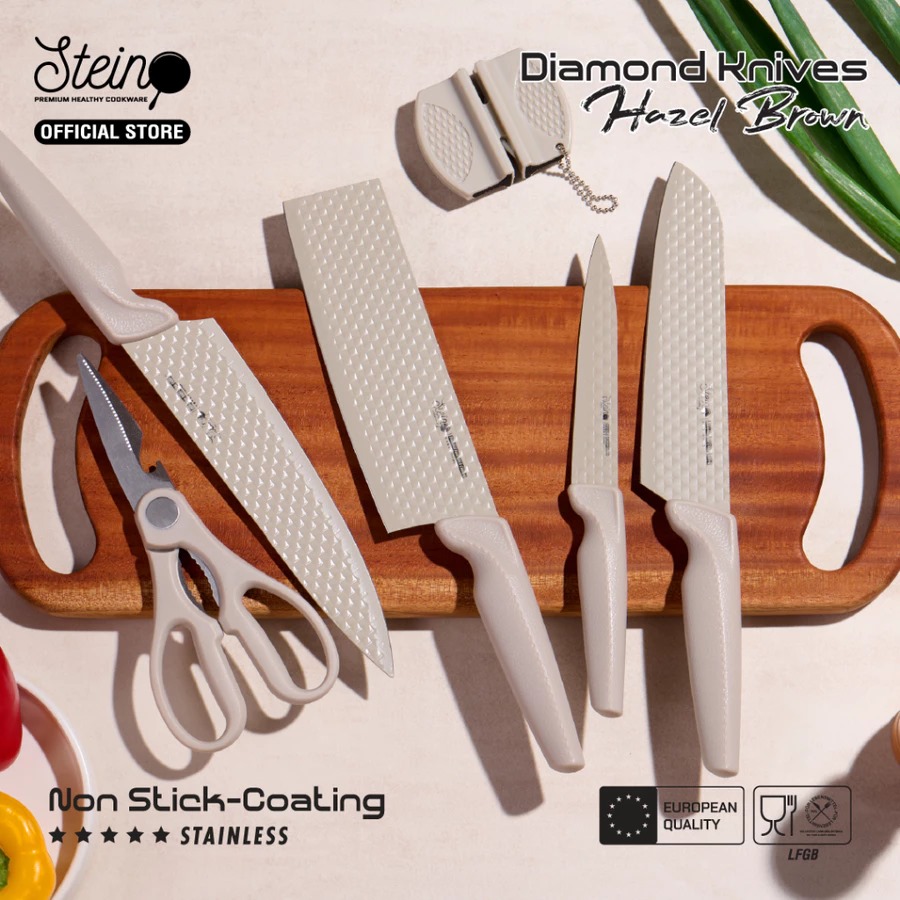 9 Set pisau dapur anti karat di bawah Rp300 ribu, pilihan lengkap untuk bikin masak makin cepat