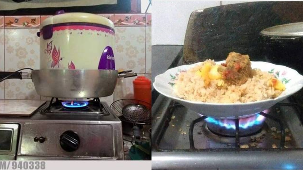 13 Aksi masak nyeleneh di kompor yang bikin netizen bingung tapi nggak bisa berhenti lihat