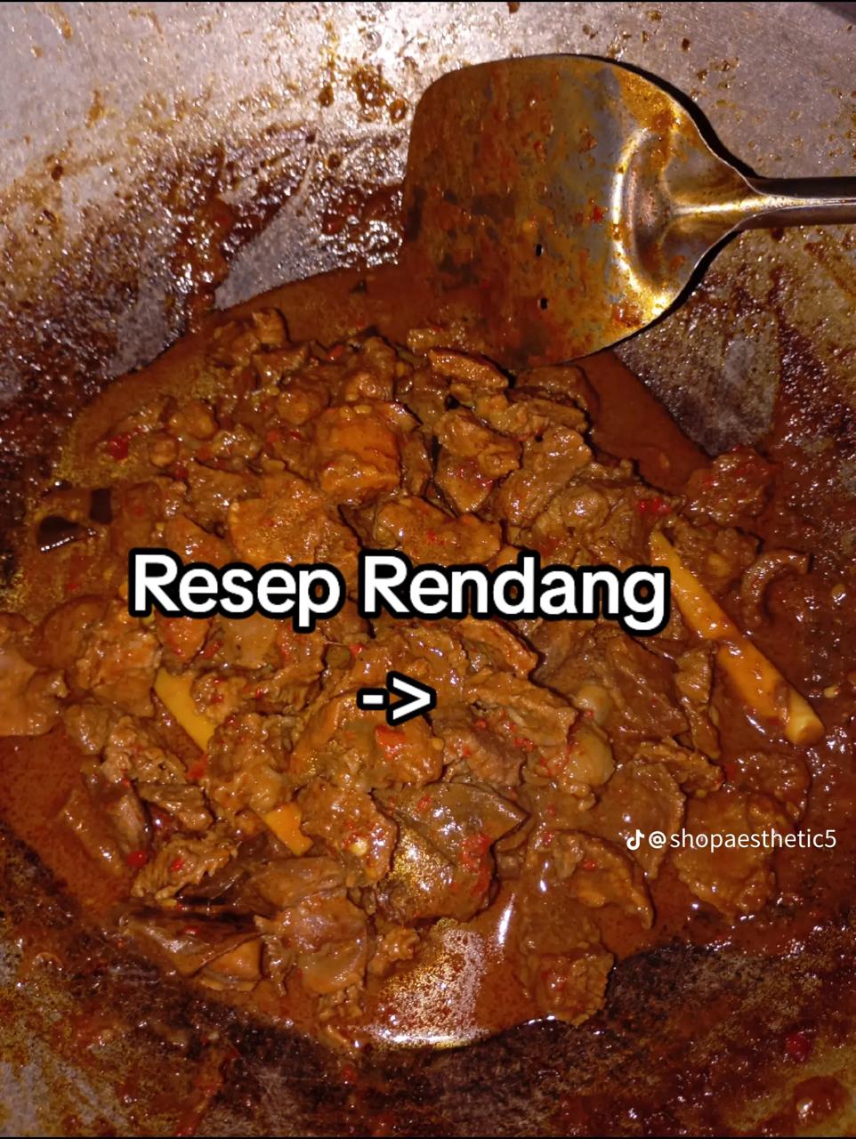 9 Resep rendang Padang rumahan antigagal, cocok untuk stok lauk