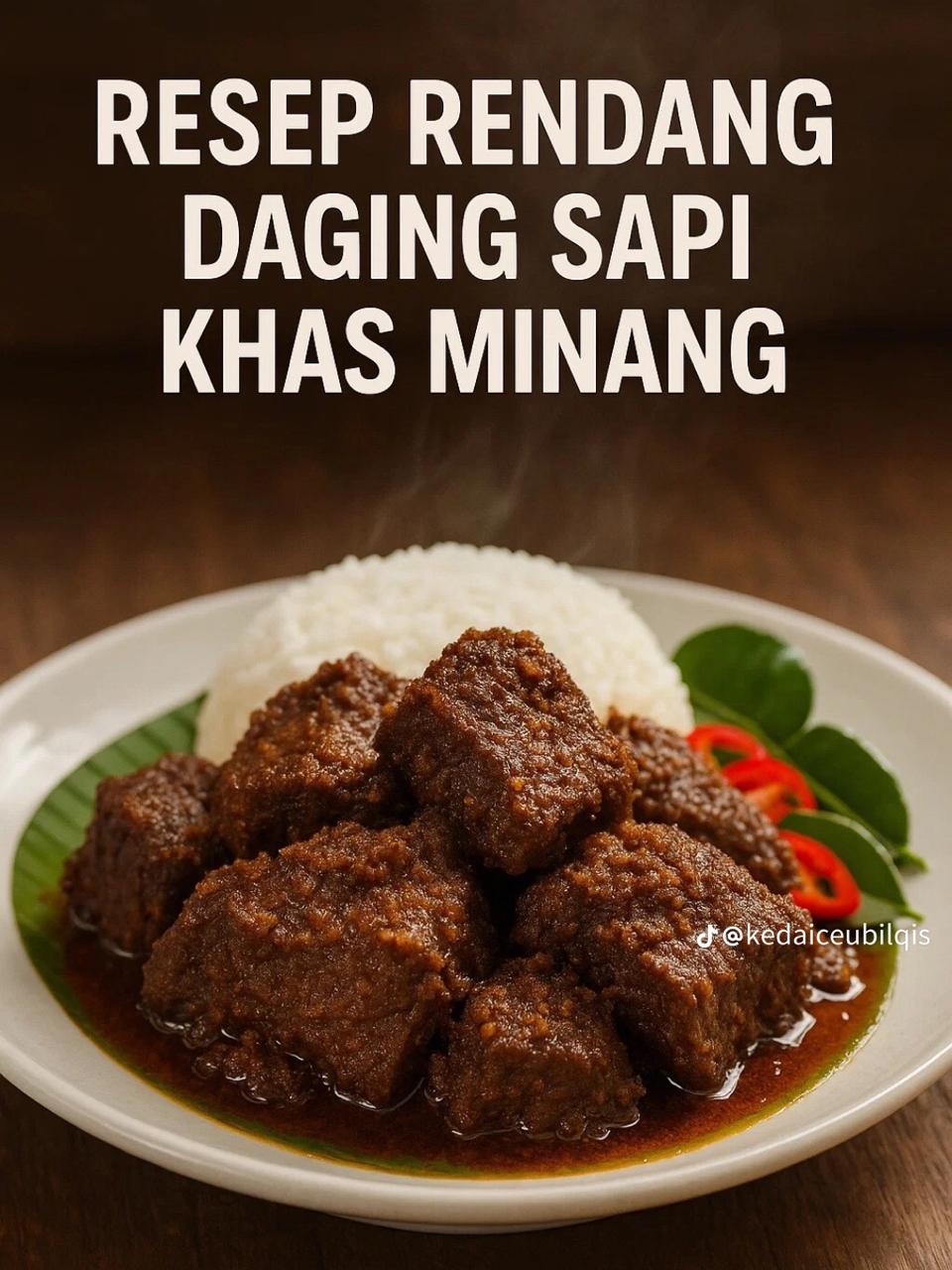 9 Resep rendang Padang rumahan antigagal, cocok untuk stok lauk