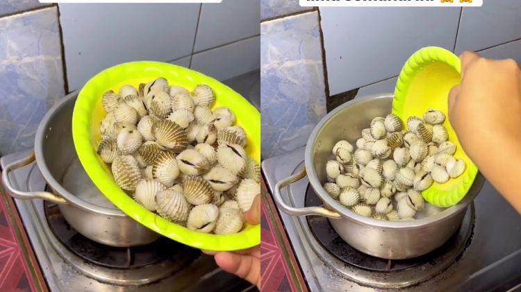 Sering rebus kerang tapi masih bau amis? Jangan pakai rempah! Coba gunakan garam dan 1 kulit buah ini