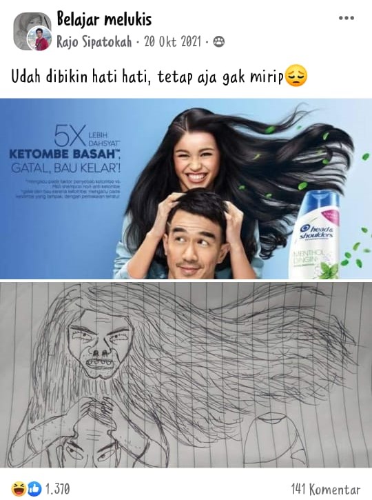 11 Lukisan nyoba realistis tapi hasilnya malah bikin ngakak pas dibandingin sama foto aslinya