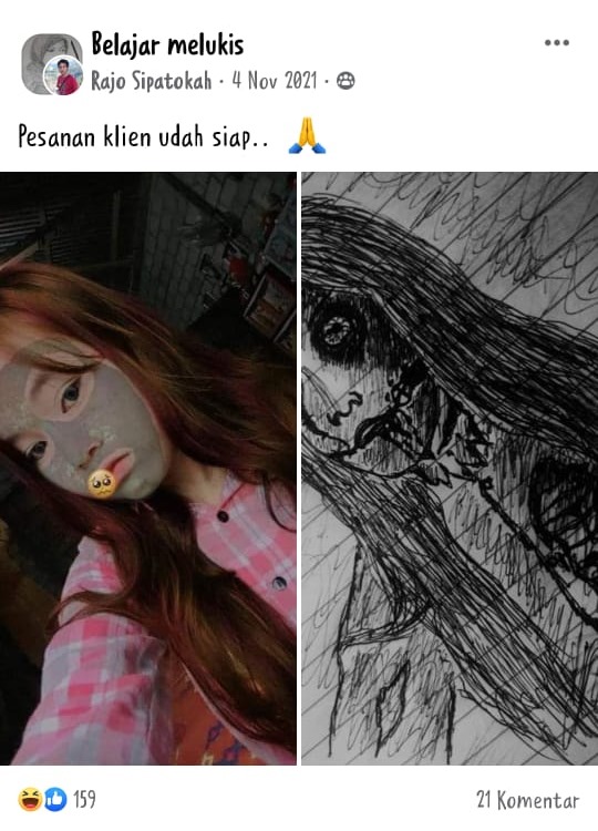 11 Lukisan nyoba realistis tapi hasilnya malah bikin ngakak pas dibandingin sama foto aslinya