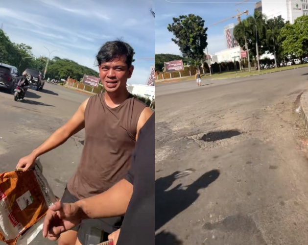 Aksinya aspal jalanan berlubang di Tangsel jadi viral, Surya Insomnia tegaskan cuma iseng