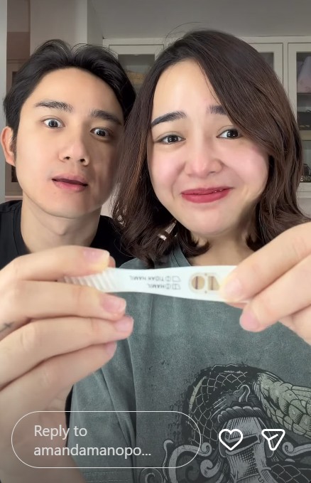 Nikah sebulan kini umumkan kehamilan, Amanda Manopo beri respons kocak bantah hamil duluan