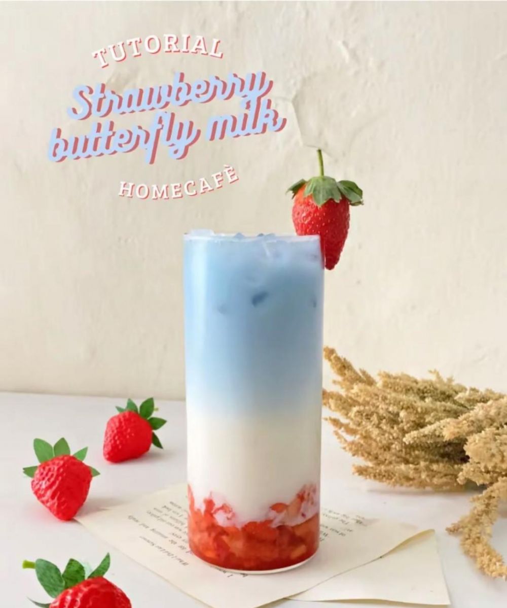 5 Resep minuman bunga telang kekinian tanpa blender, warna cantik alami