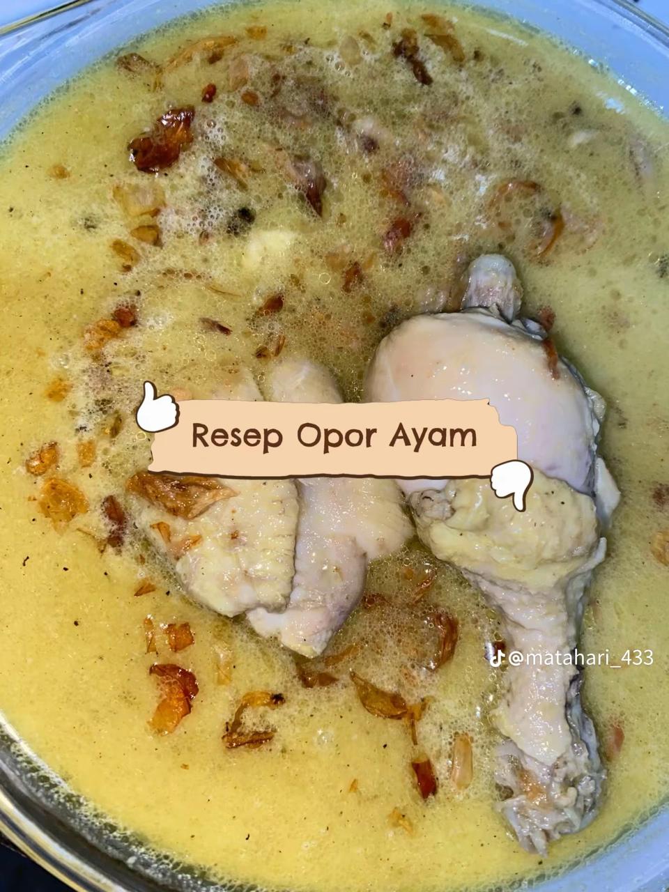 8 Resep bumbu opor ayam ala rumahan creamy dan harum rempah, cocok untuk menu spesial keluarga