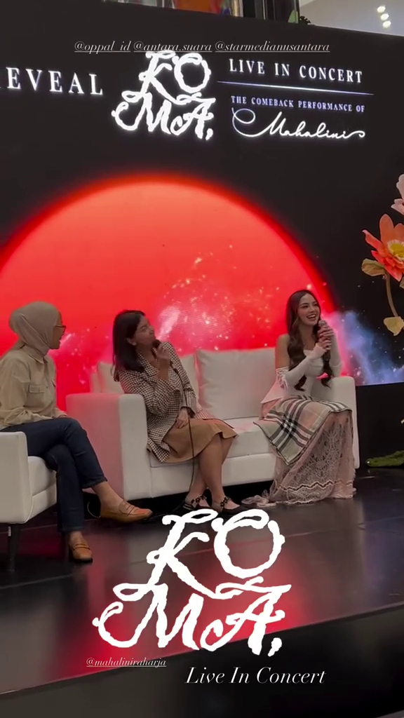 Tak kuasa tahan tangis haru, ini 9 momen Mahalini kembali manggung usai 1 tahun hiatus