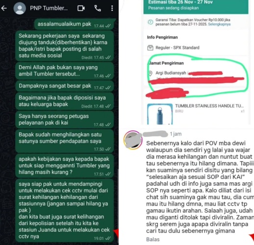 Benarkah petugas KRL dipecat cuma gara-gara hilangkan tumbler penumpang? Ini klarifikasi resmi KAI