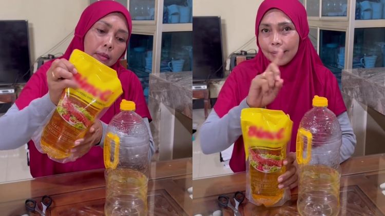 Ingin refil minyak goreng ke botol tapi nggak punya corong? Ini solusi praktisnya supaya tak tumpah