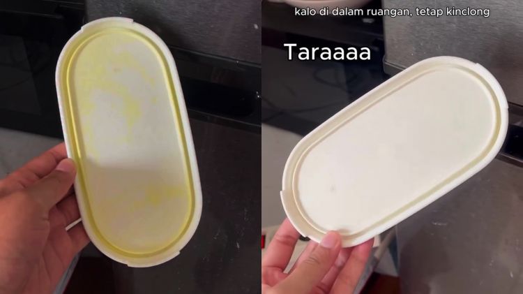 Bukan dicuci pakai odol, cara ini lebih ampuh hilangkan noda kunyit di perabot plastik tanpa bekas
