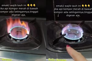 Api kompor berwarna merah bisa bikin perabot jadi gosong! Segera perbaiki dengan 1 langkah praktis ini