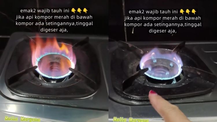 Api kompor berwarna merah bisa bikin perabot jadi gosong! Segera perbaiki dengan 1 langkah praktis ini