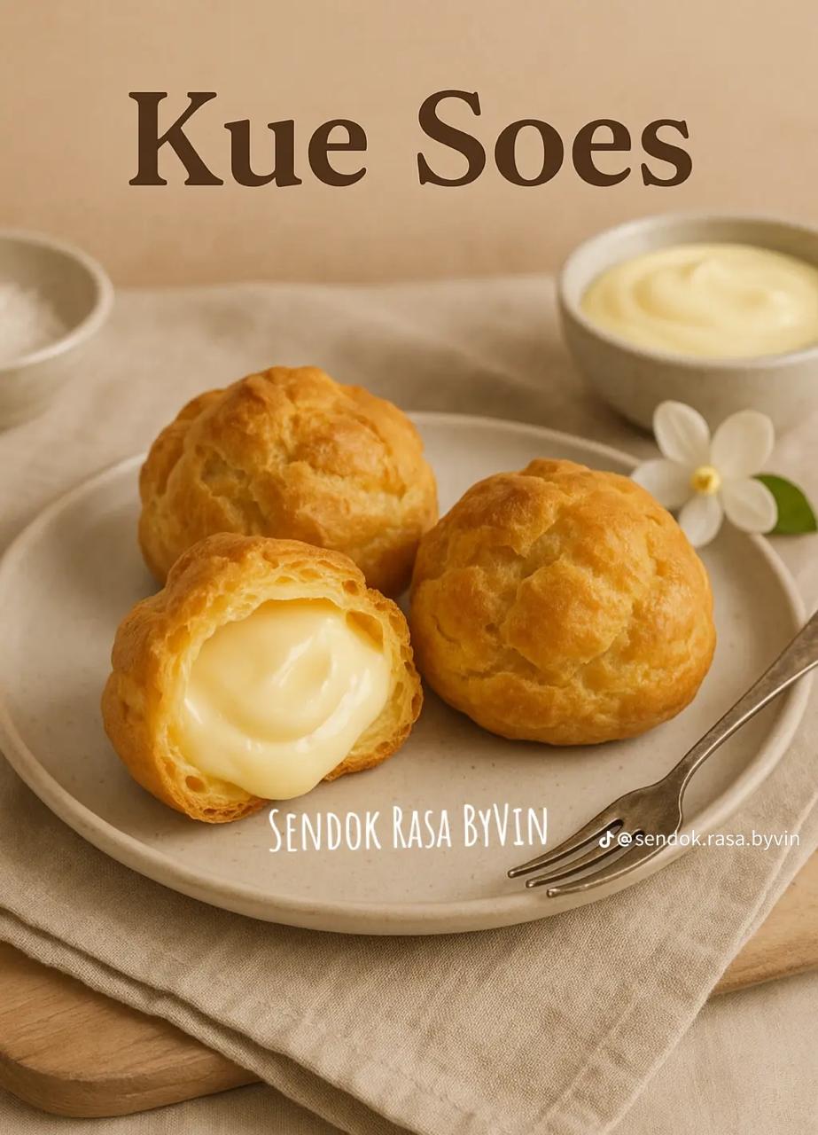 9 Resep kue soes anti gagal untuk pemula, hasilnya lembut dan mekar sempurna