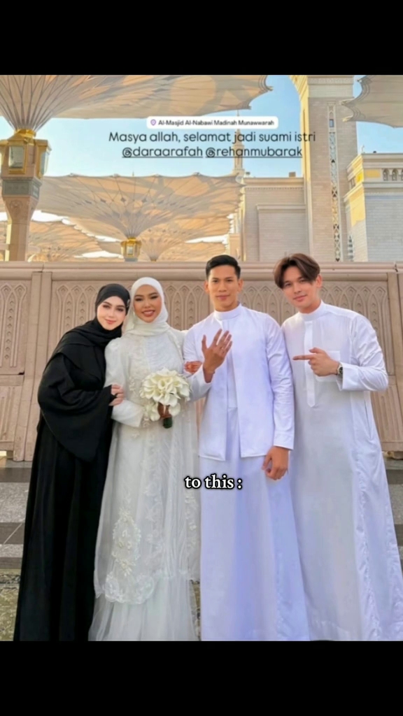 Intimate, ini 7 momen Dara Arafah dan Rehan Mubarak langsungkan akad nikah di Madinah