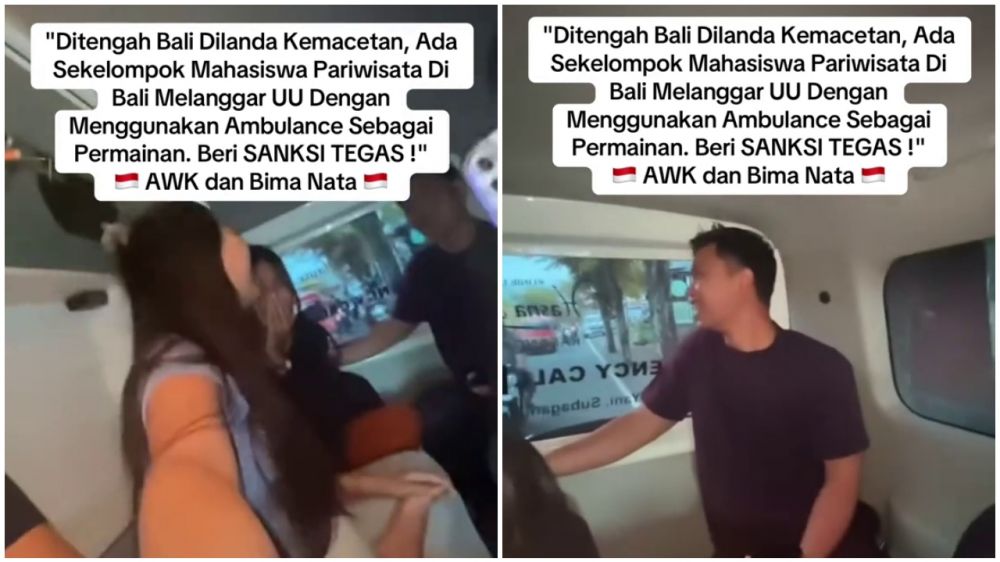 Viral aksi mahasiswa mainkan sirene ambulans buat konten, ini klarifikasi mereka, tetap diproses hukum