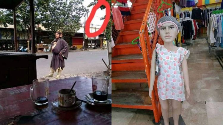 Bukan hantu tapi bikin deg-degan, ini 9 penampakan aneh di depan toko, ada yang mirip sosok misterius